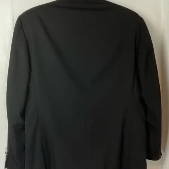 Tommy Hilfiger Blazer Mens Wool Black Dressy Formal Suit Jacket Size 42R - Picture 2 of 5